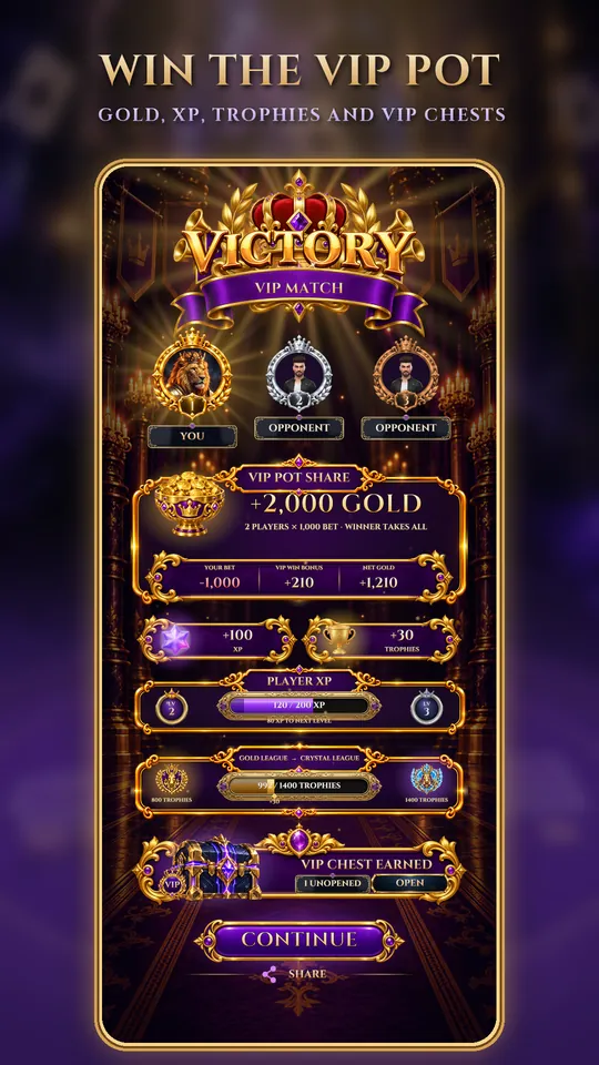 Victory screen